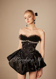 Kirakira.M K121147 "Wonderlust" Black Layer of lace tutu-dress