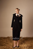 Kirakira.M K121155 "Wonderlust" Black wool long coat