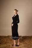 Kirakira.M K121155 "Wonderlust" Black wool long coat