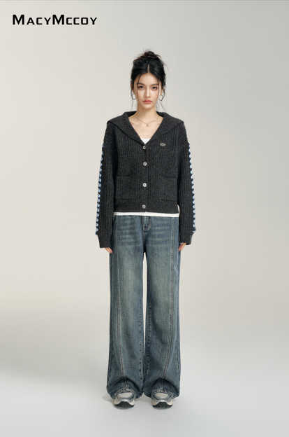 MacyMccoy MMC2024211 denim wide leg pants