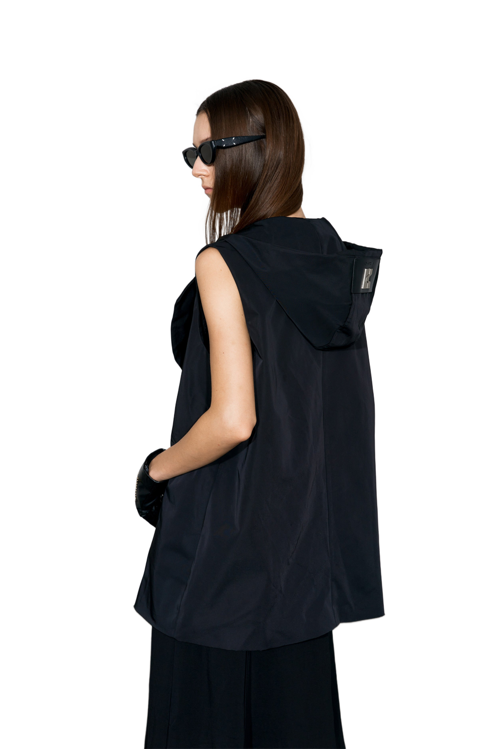 YJ1NGZYZJ Hooded Double-Breasted Waistcoat