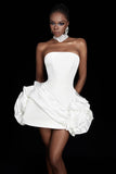 MAEL FEMME White Wave Tube Mini Dress