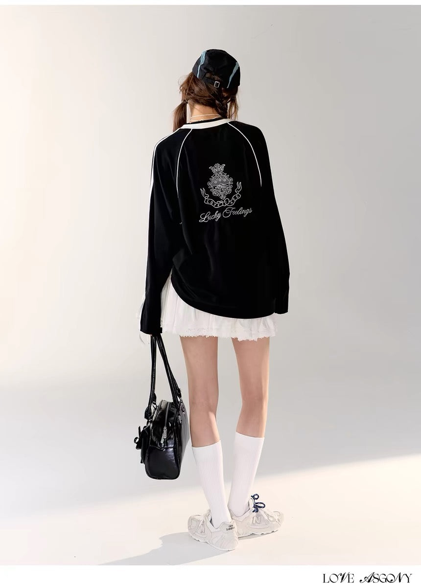 AsGony [Best Seller] 24457Blokette Bow T-shirt (2color)