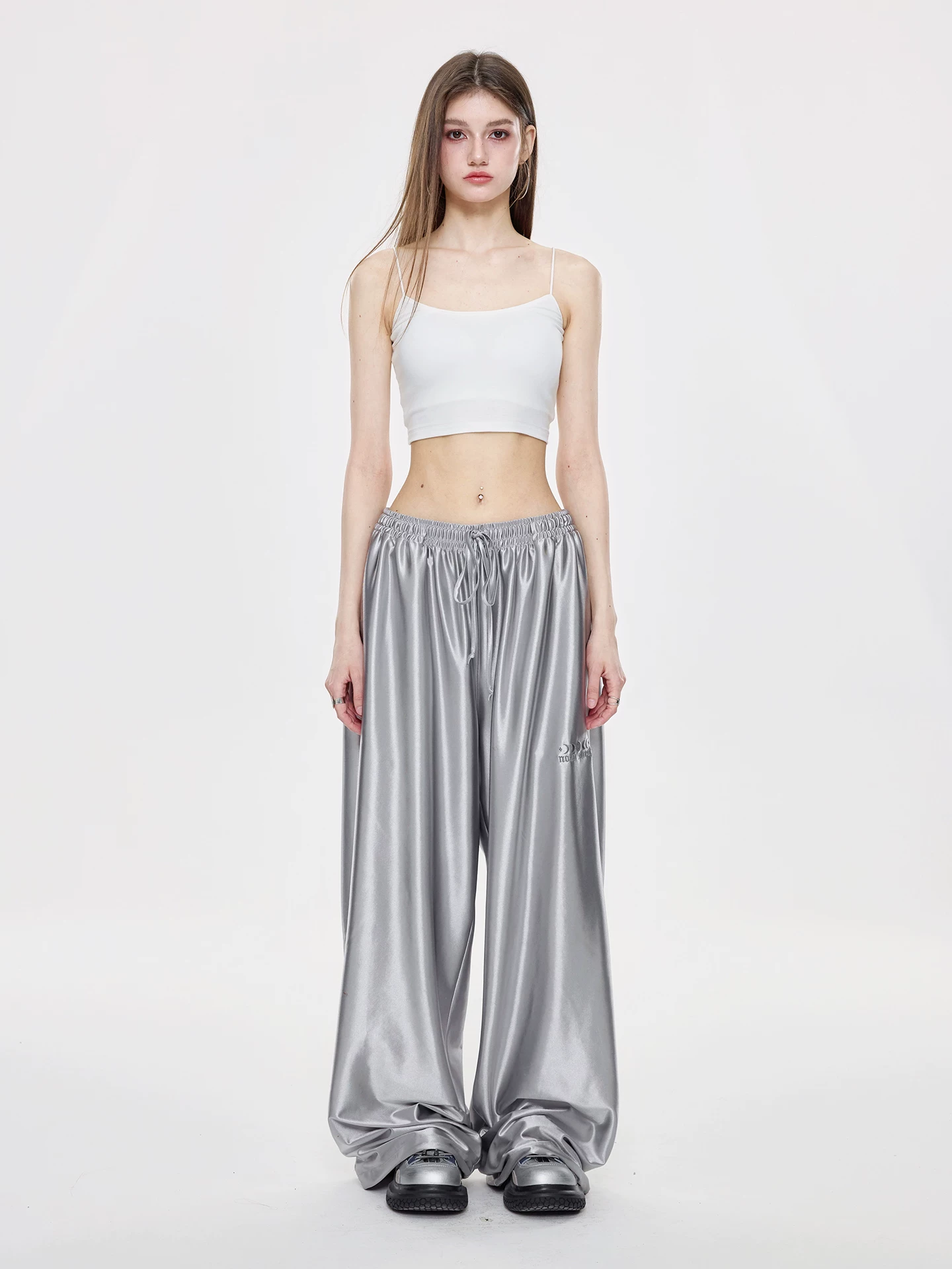 Nova Street Metallic Satin Drawstring Set(SEPERATE)
