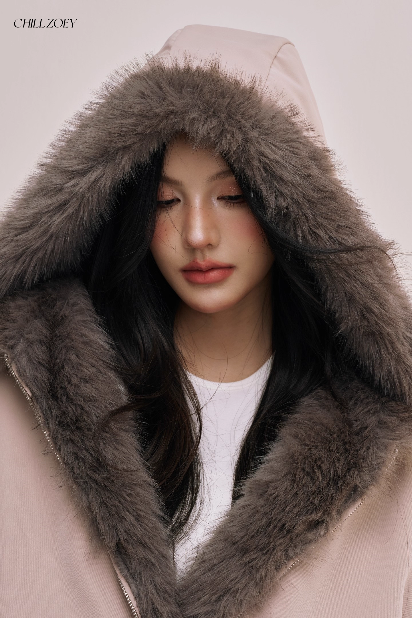 Chill Zoey M690325 Double Side Fur Coat