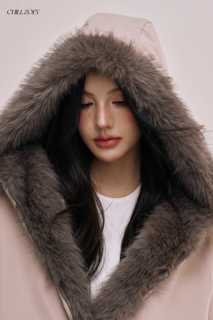 Chill Zoey M690325 Double Side Fur Coat