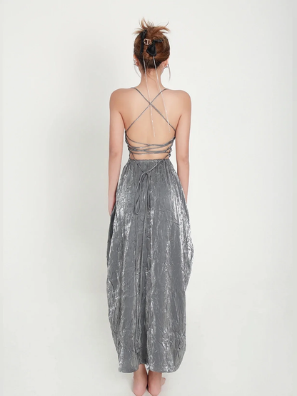 IN-STOCK CROW CREW Pearl Dress(GREY)