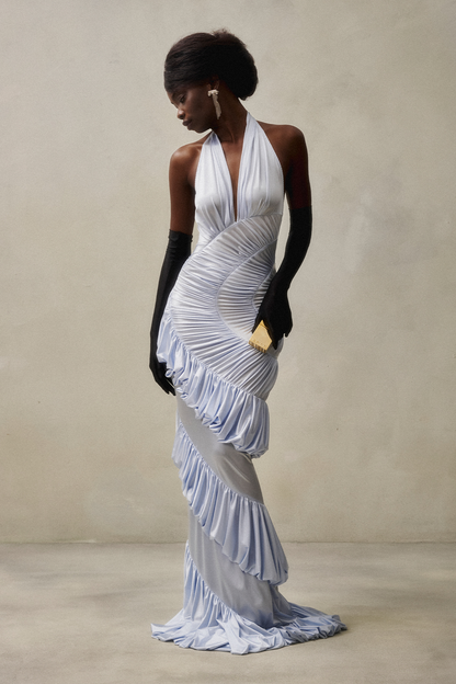 DATT AMMONITE GOWN-light blue