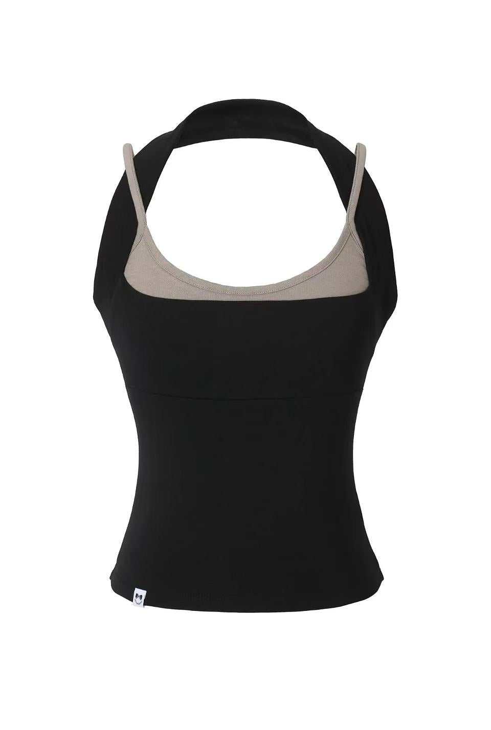 Threetimes Ginger halter top (2color)