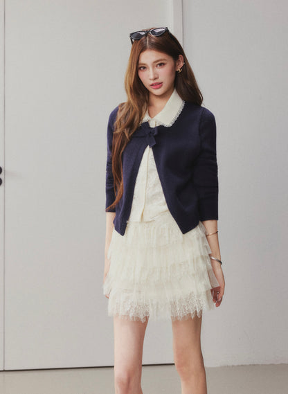 OTEBANBASS Ote260932 Velvet &amp; Sheer Mesh Fairy Dress