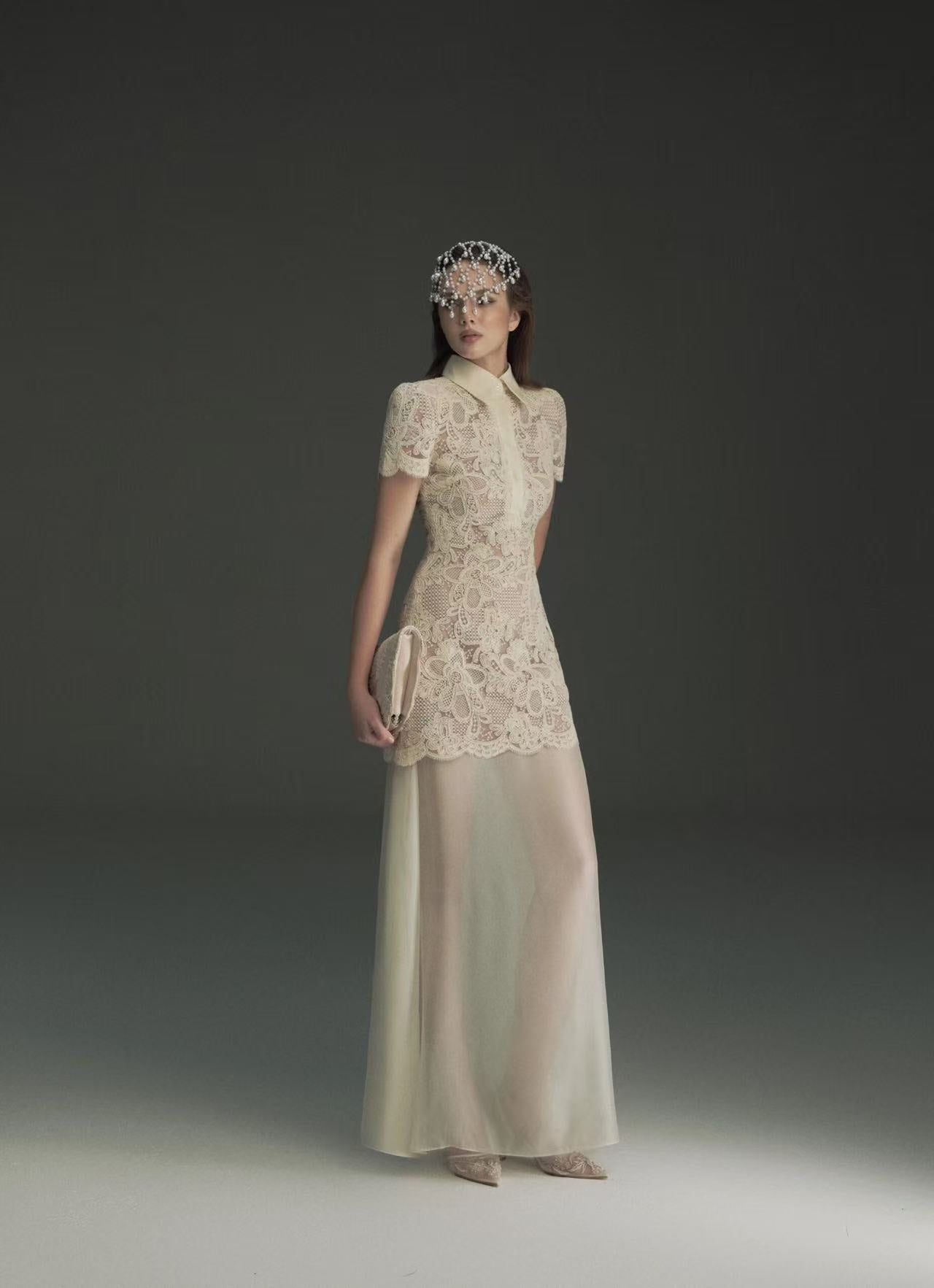 Oia Lacey Set Dress