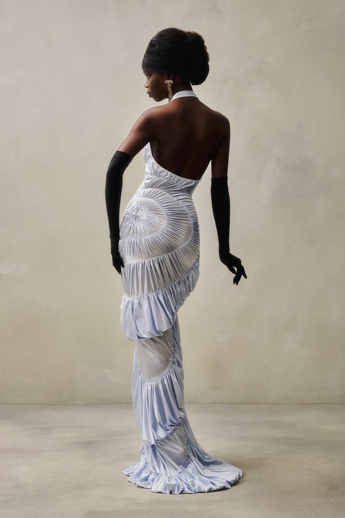 DATT AMMONITE GOWN-light blue