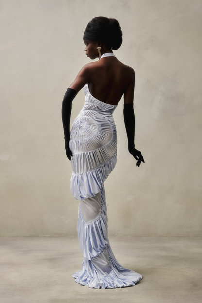 DATT AMMONITE GOWN-light blue