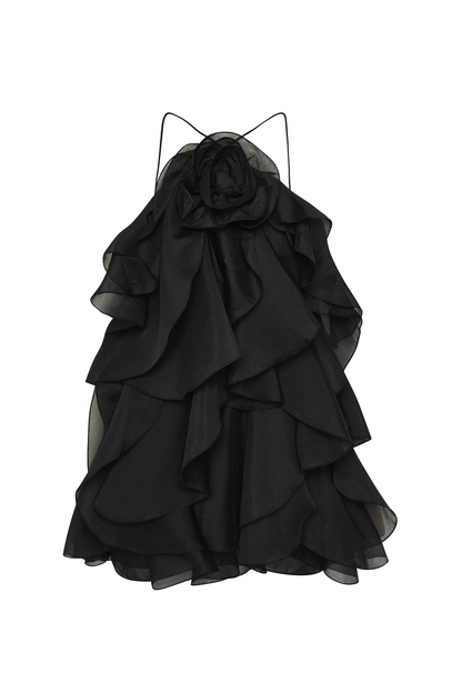 Aje Pandorea Layered Mini Dress(black)