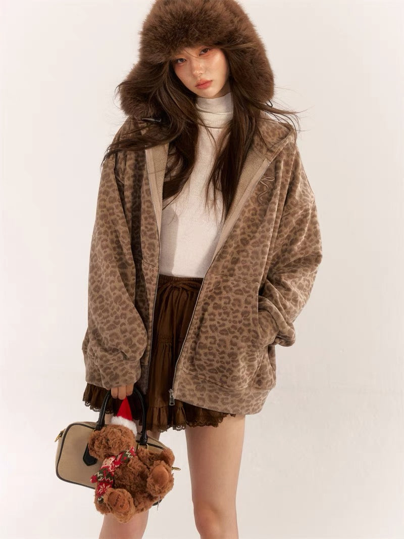 AsGony ASG24575 Leopard Coat(2color)