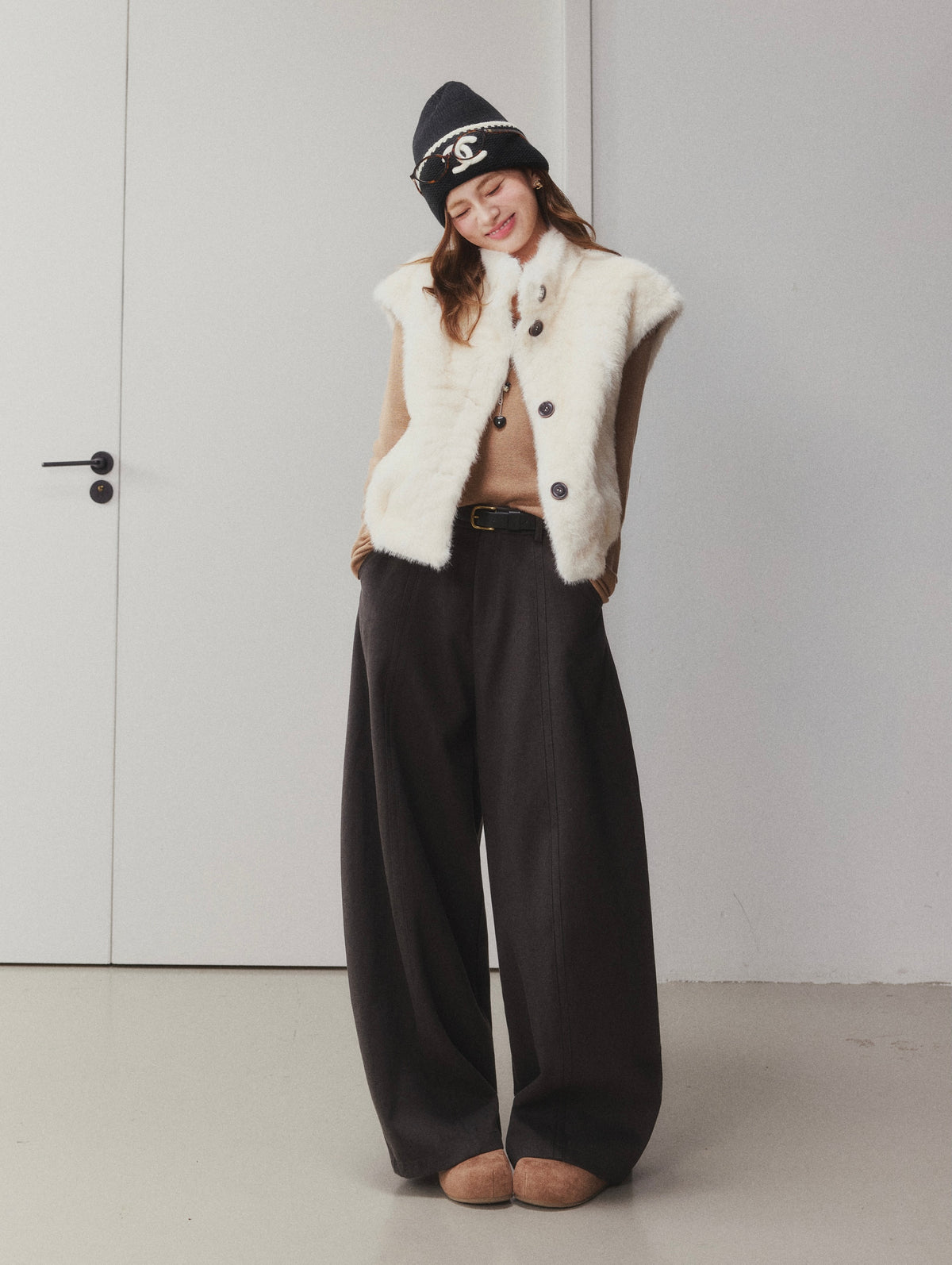 OTEBANBASS Ote260918 Faux Mink Shearling Vest