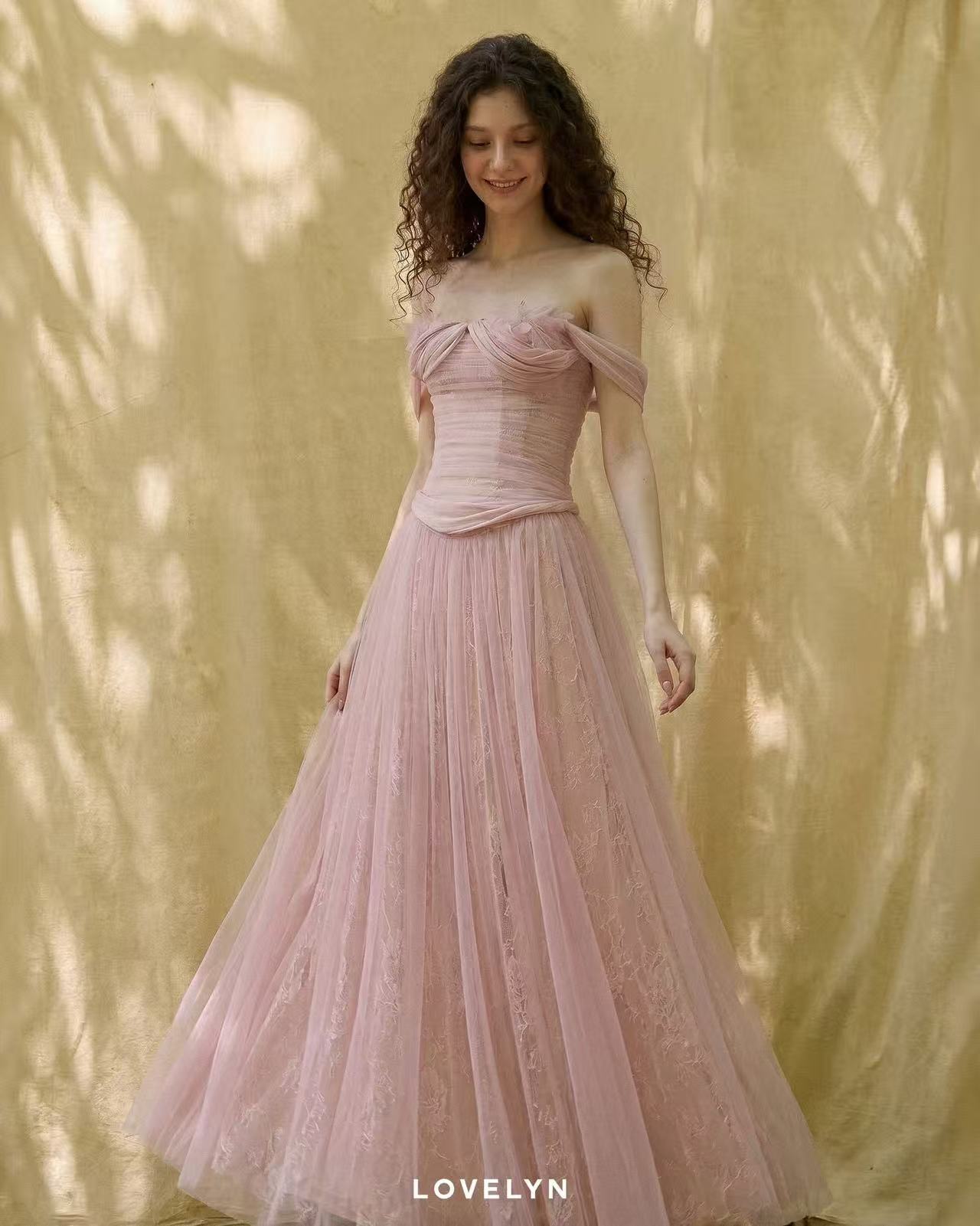 Lovelyn Rosalie Draped Gown
