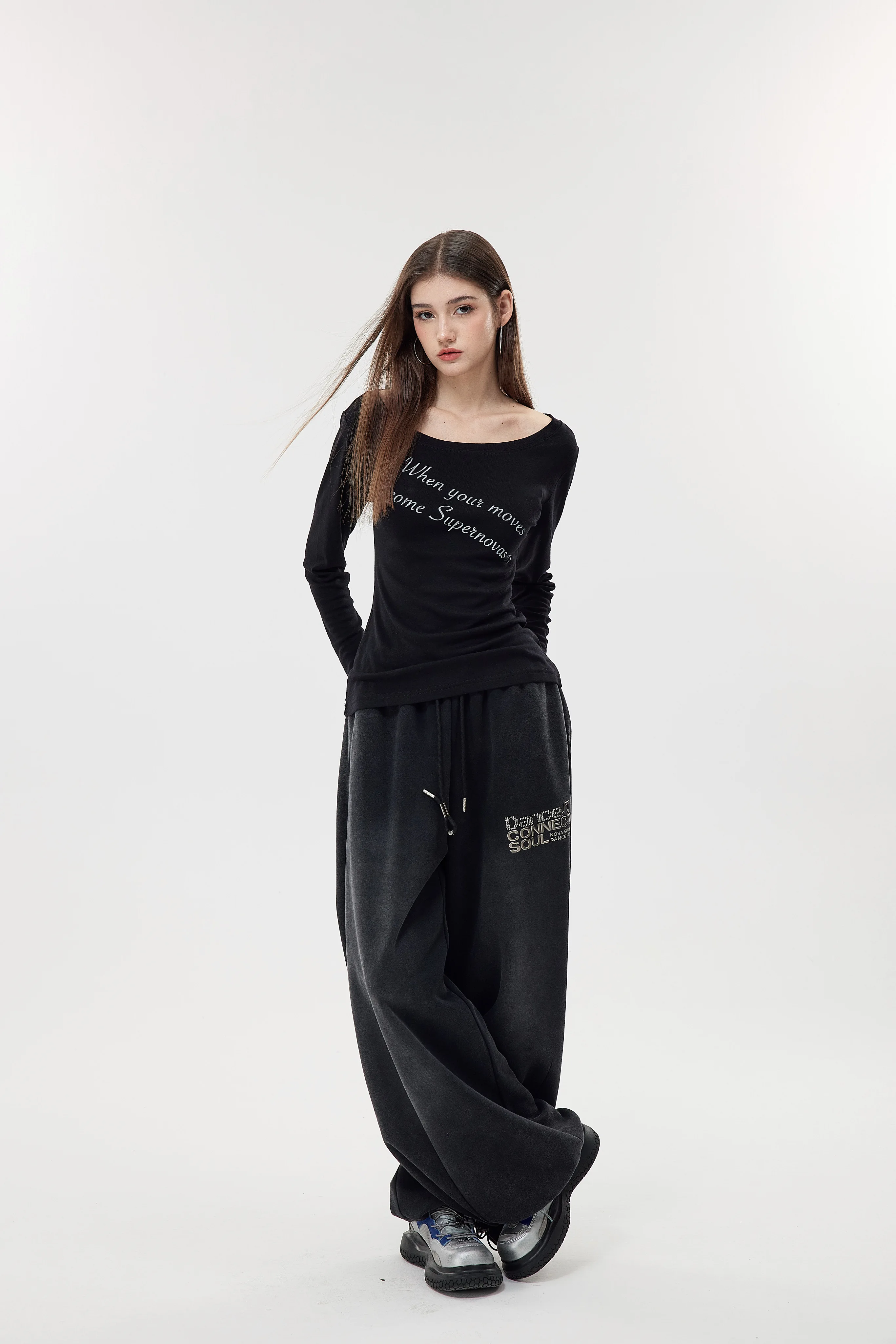 Nova Street Ice Silk One Shoulder Tee (3color)