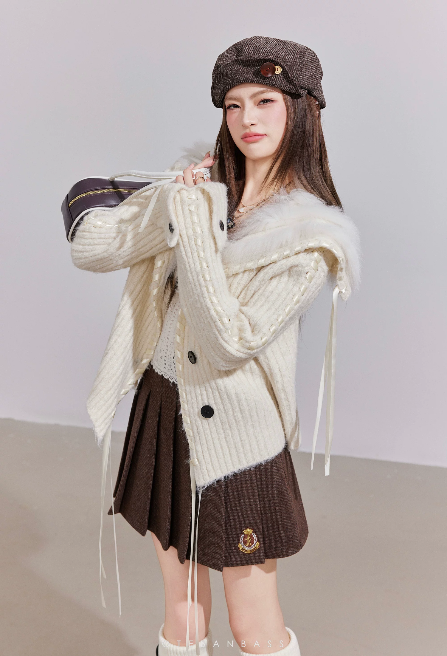 OTEBANBASS Reversible Light Brown Coat (2color)