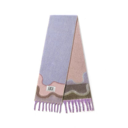 EDGII ED50AW11003-ED50AW11012 Rock patterned scarf
