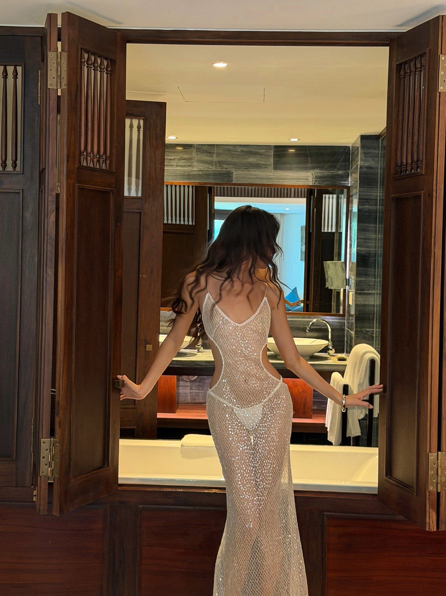 IAMCOCO SIREN PEARL DRESS