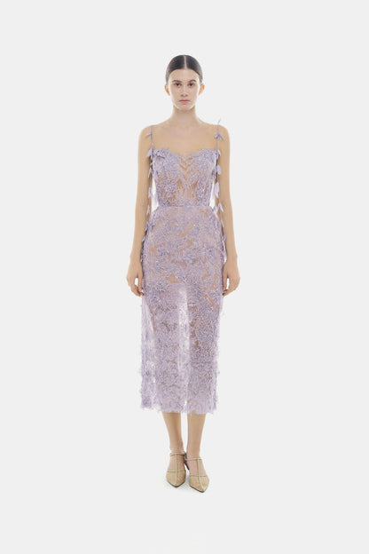 Lobbster Baby Violet Beaded Lace Pencil Dress