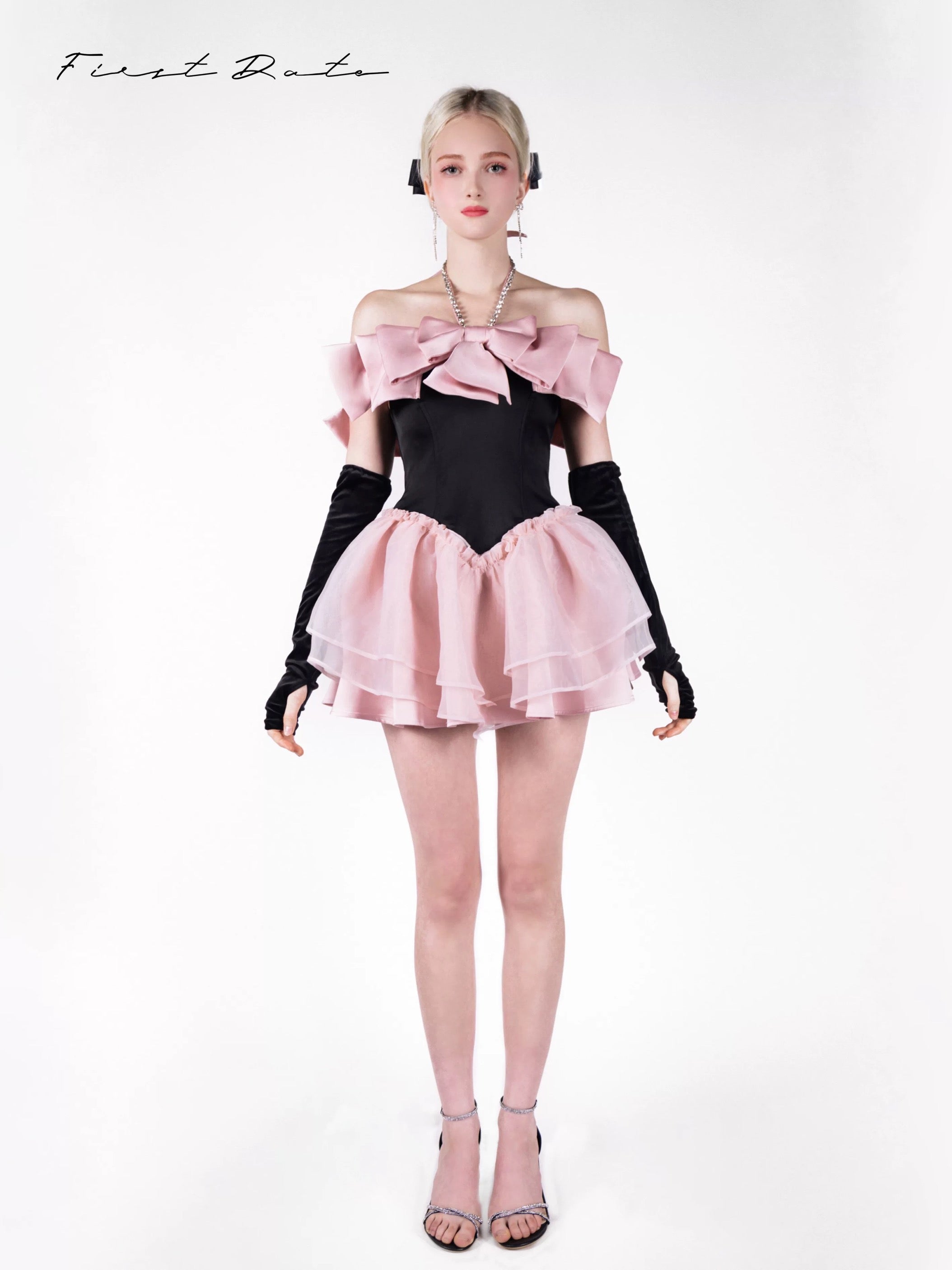 First Date Candy Dress(with gloves)