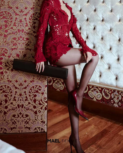 MAEL FEMME TESSA LACE TOP &amp; TESSA LACE SHORT(2color)