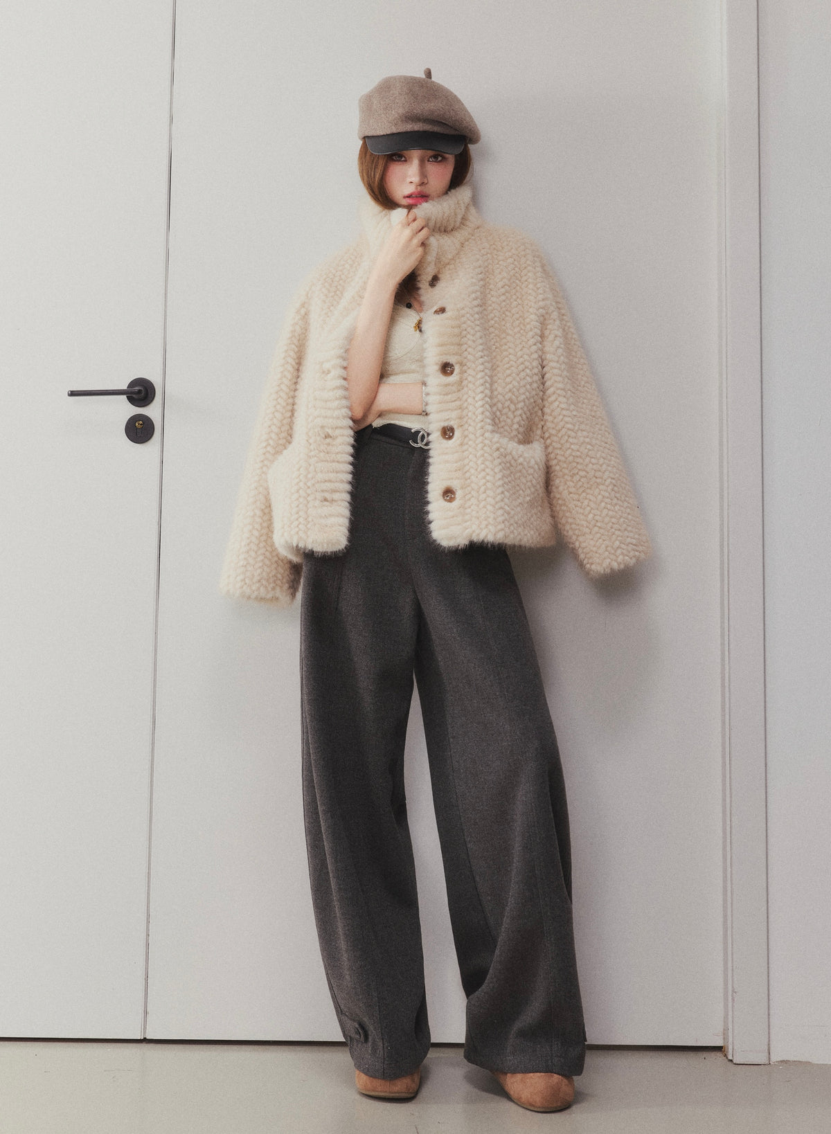 OTEBANBASS Ote260922 High-Waist Wool Balloon Pants