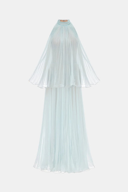 Montsand Blue Pleated Dress