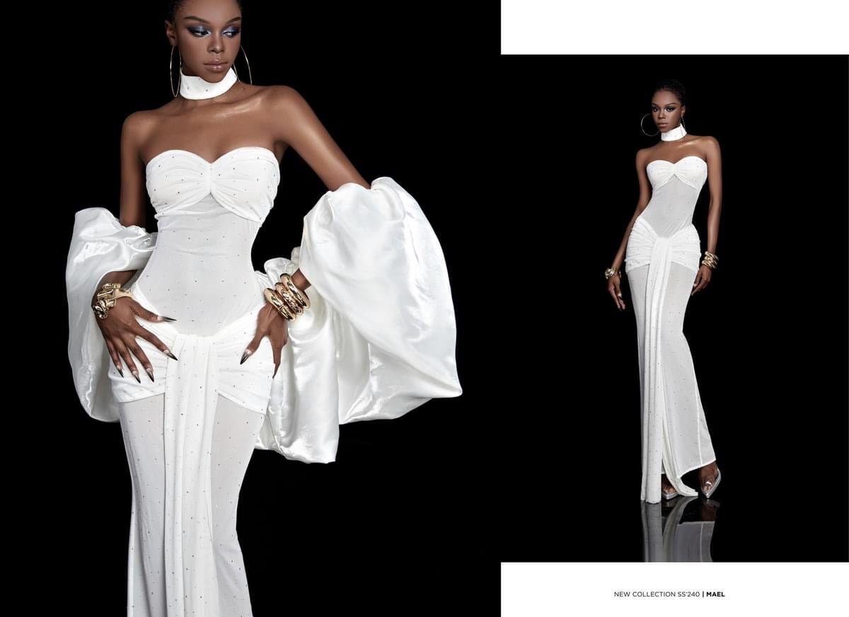 MAEL FEMME White Tube Max Dress