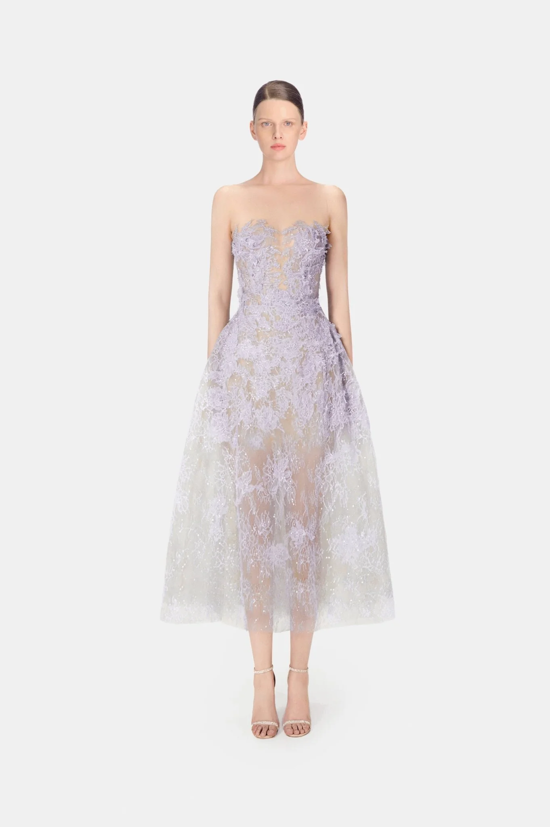 Montsand Baby Violet Beaded Lace Dress