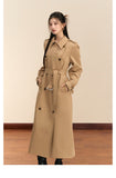 OShea Khaki Maxi Trench Coat