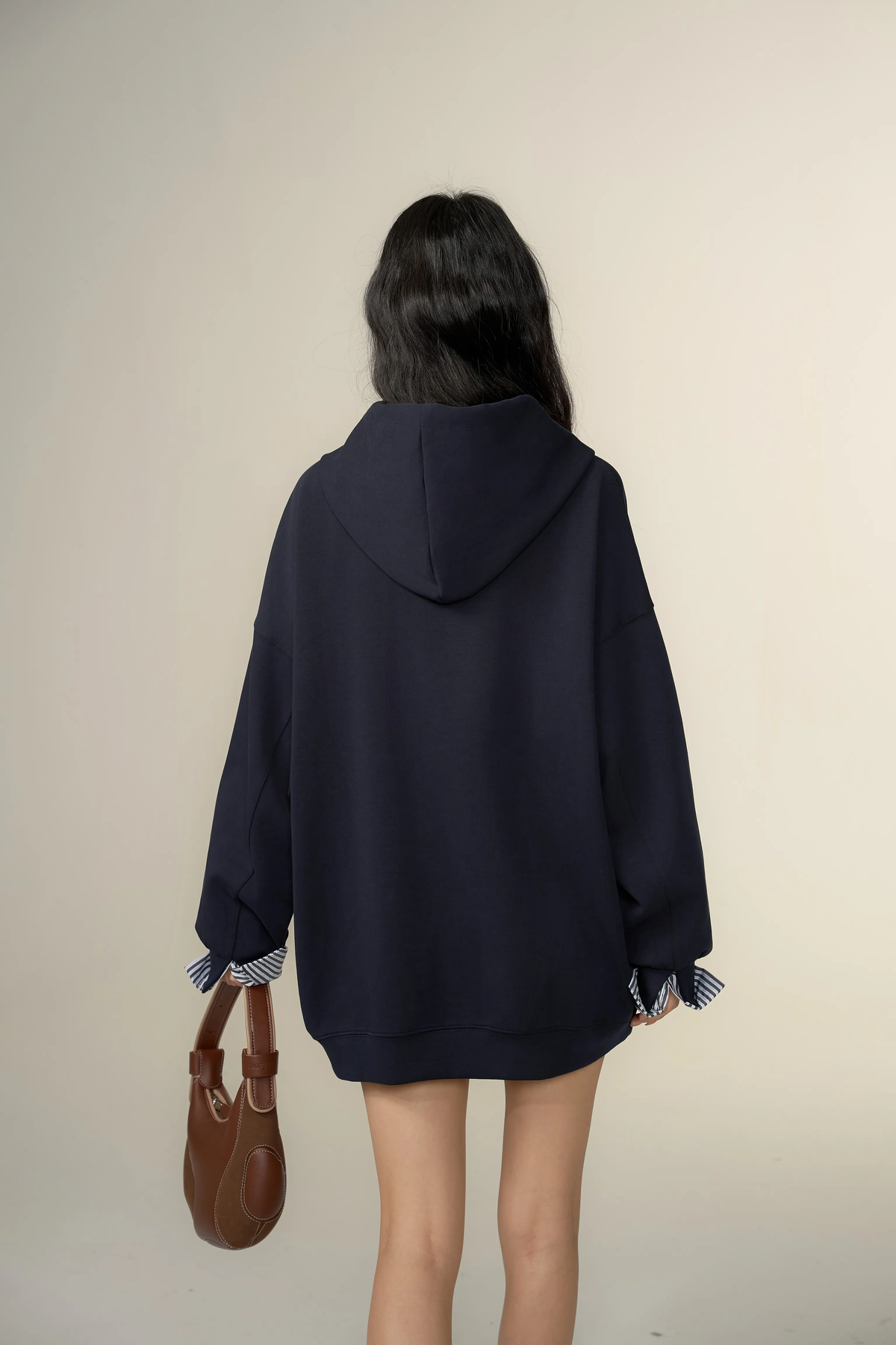 Chill Zoey Contrast Color Puffer Hoodie