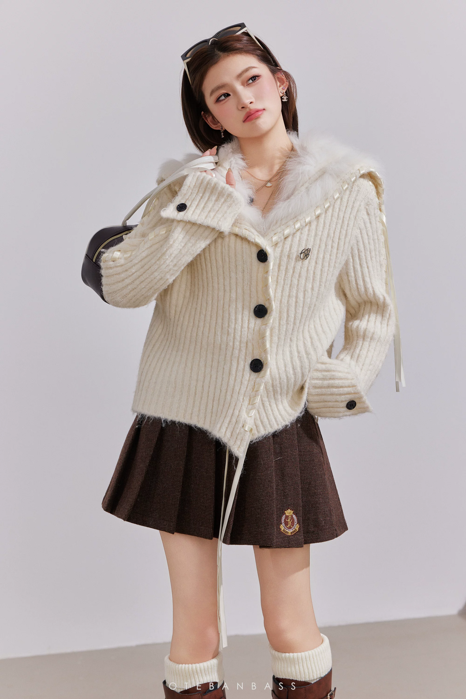 OTEBANBASS Reversible Light Brown Coat (2color)