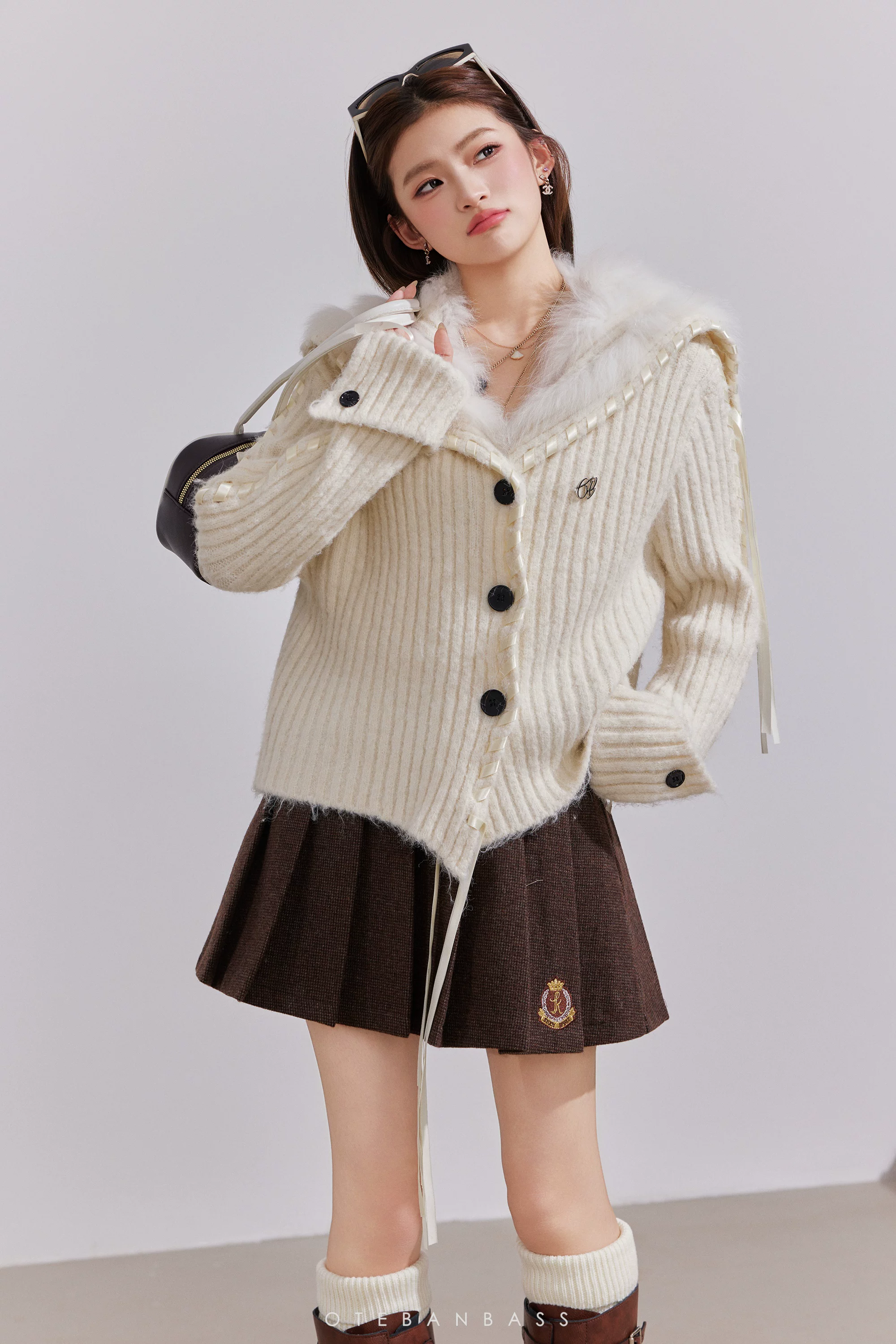 OTEBANBASS Reversible Light Brown Coat (2color)