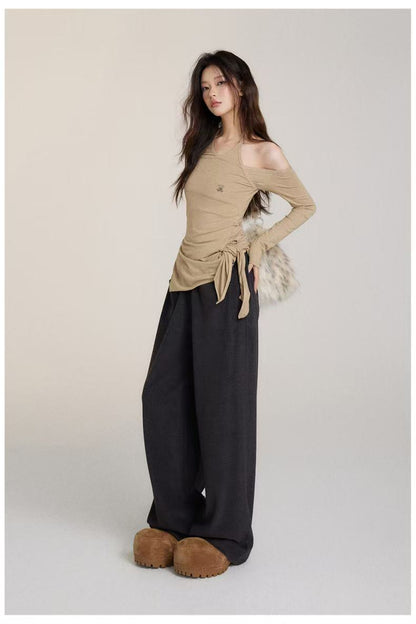 VIA PITTI V24DP232 Loose straight pants