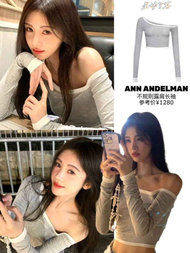 ANN ANDELMAN [Star Style] Off shoulder top