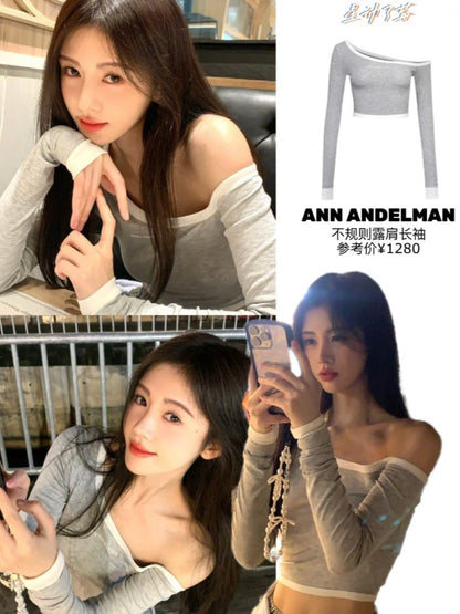 ANN ANDELMAN [Star Style] Off shoulder top