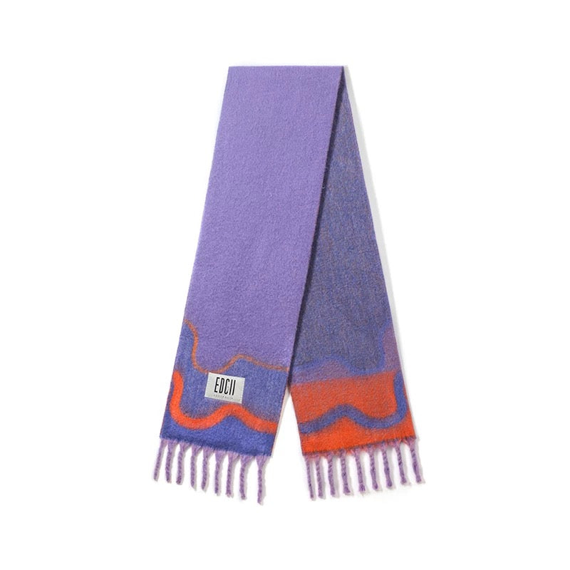 EDGII ED50AW11003-ED50AW11012 Rock patterned scarf
