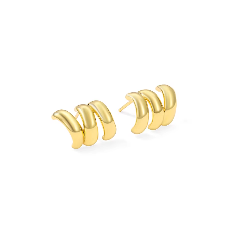 ARSIS Three ring temperament earrings