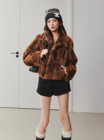 OTEBANBASS Ote260927 High-Waist Versatile Suede Shorts