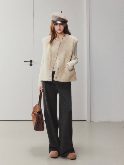 OTEBANBASS Ote260929 Side-Button Detail Wool Trousers