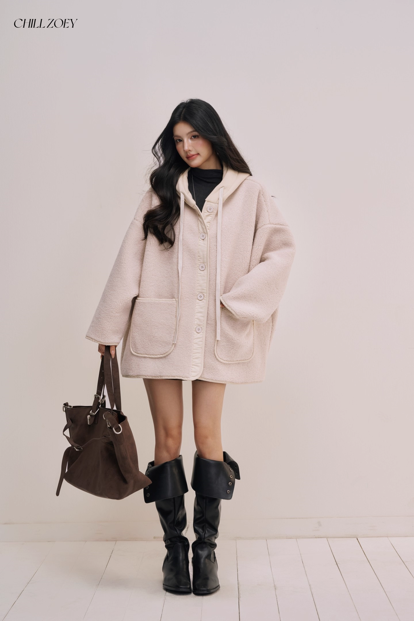 Chill Zoey M690323 Hoodie Coat