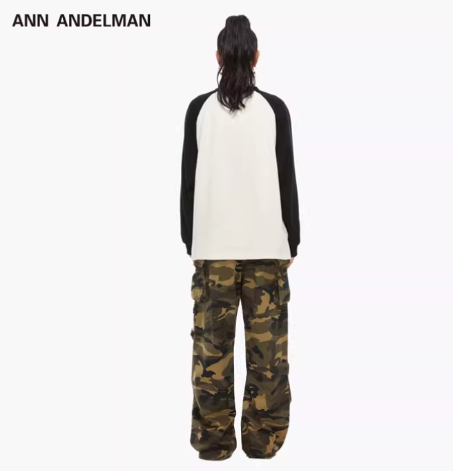 ANN ANDELMAN Contrast Long Sleeve Top(2color)