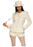 FINDYAWINGS Cream Tweed Set(SEPERATE)