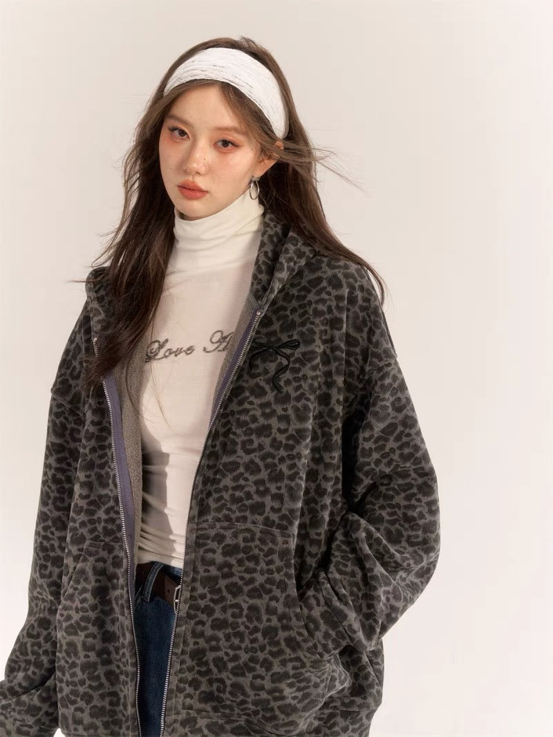 AsGony ASG24575 Leopard Coat(2color)