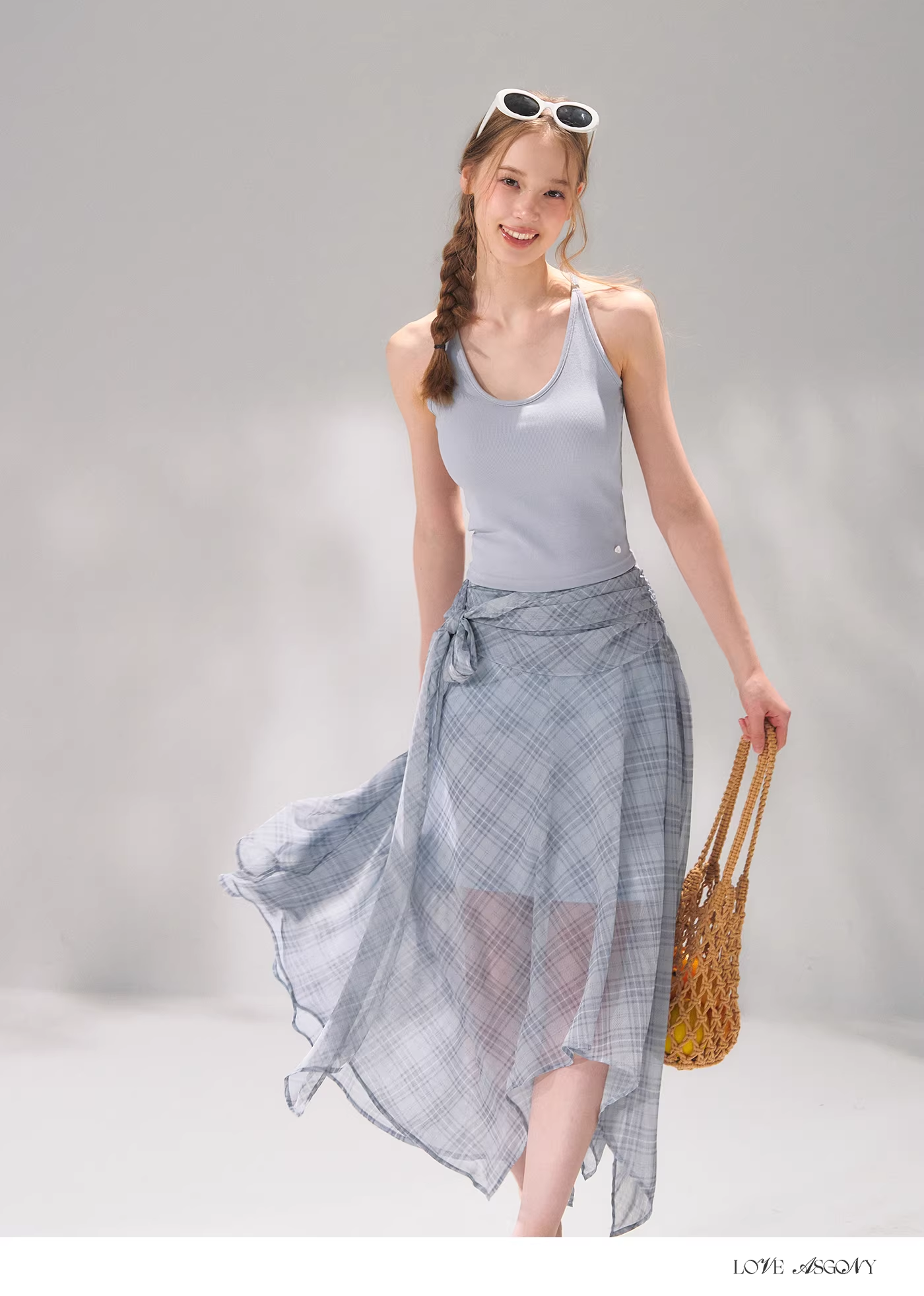 AsGony ASG26072 Lace with built-in chest cushion camisole vest