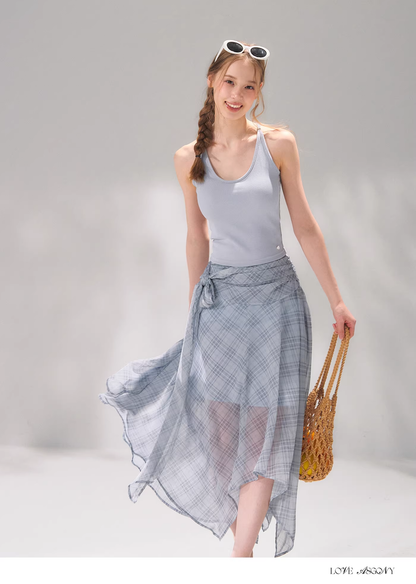 AsGony ASG26072 Lace with built-in chest cushion camisole vest