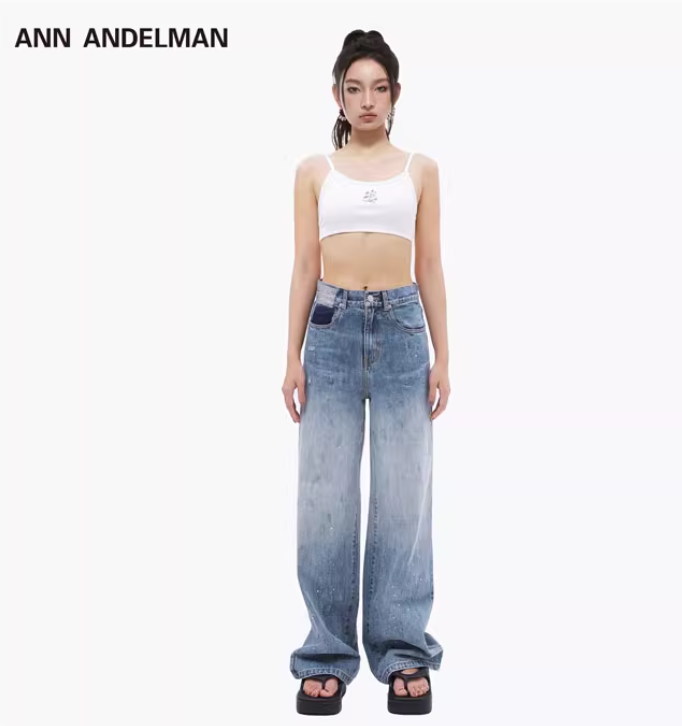 ANN ANDELMAN Stars Straight Jeans